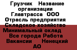 Грузчик › Название организации ­ Главтрасса, ООО › Отрасль предприятия ­ Складское хозяйство › Минимальный оклад ­ 1 - Все города Работа » Вакансии   . Ненецкий АО